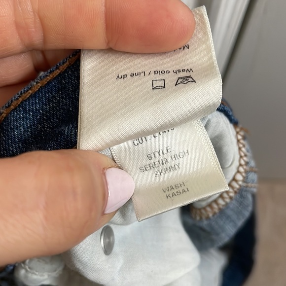 REFORMATION Serena High Waist Button Fly Skinny Jeans Kasai Wash - Picture 4 of 4